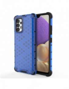 Honeycomb-fodral bepansrat skal med en gelram för Samsung Galaxy A13 5G blå