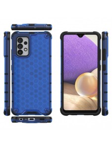 Honeycomb-fodral bepansrat skal med en gelram för Samsung Galaxy A13 5G blå