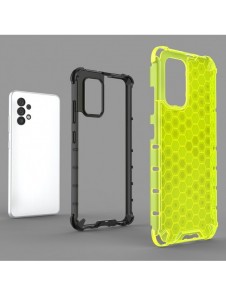 Honeycomb-fodral bepansrat skal med en gelram för Samsung Galaxy A13 5G blå