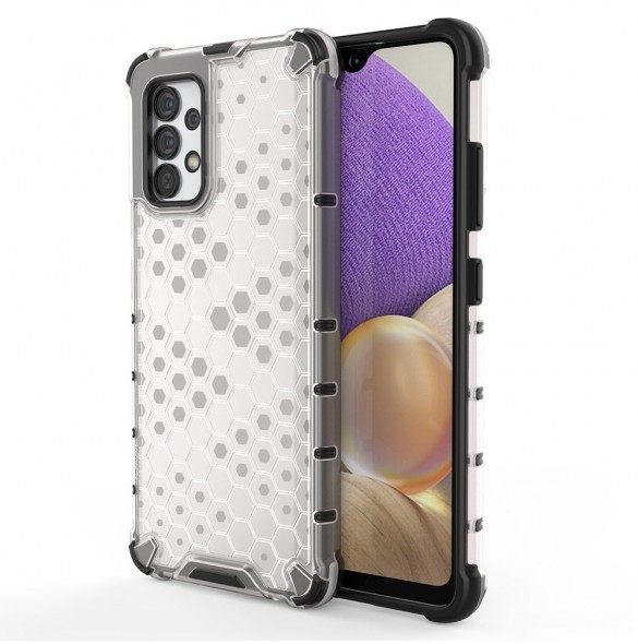 Honeycomb fodral pansarfodral med en gelram för Samsung Galaxy A13 5G transparent