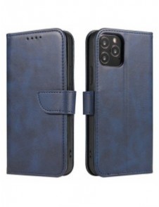 Magnetfodral elegant fodral med flik och stativfunktion för Samsung Galaxy A03s (166.5) blå