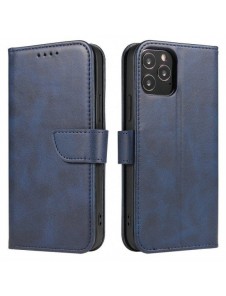Magnetfodral elegant fodral med flik och stativfunktion för Samsung Galaxy A73 blå