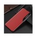 Eco Leather View Case ett elegant fodral med flik och stativfunktion för Samsung Galaxy A73 röd