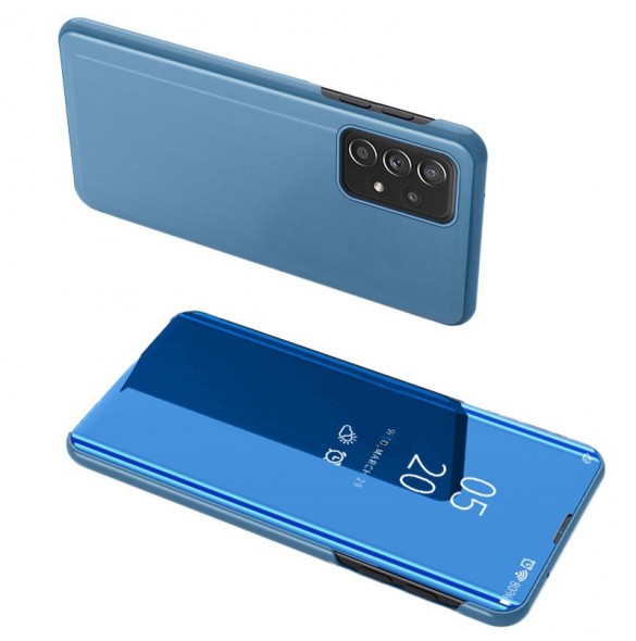 Clear View Case flip-fodral till Samsung Galaxy A73 blå