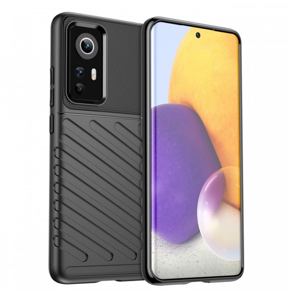 Thunder Case flexibelt pansarskydd för Xiaomi 12 / 12X svart