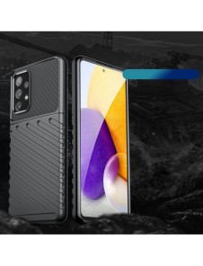 Thunder Case flexibelt pansarskal till Samsung Galaxy A73 svart