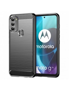 Kolfodral Flexibelt skyddsfodral Motorola Moto G71 5G svart