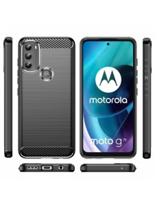Kolfodral Flexibelt skyddsfodral Motorola Moto G71 5G svart