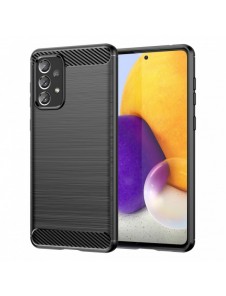 Carbon Case Flexibelt TPU-fodral för Samsung Galaxy A73 svart