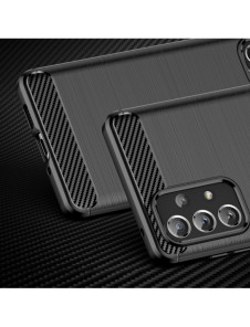 Carbon Case Flexibelt TPU-fodral för Samsung Galaxy A73 svart