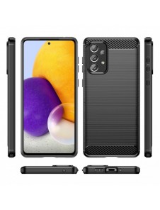 Carbon Case Flexibelt TPU-fodral för Samsung Galaxy A73 svart