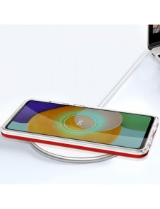 Genomskinligt 3in1-fodral för Samsung Galaxy A53 5G Frame Gel Cover Röd