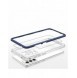 Klart 3-i-1 fodral för Samsung Galaxy A73 Frame Cover Gel Blue