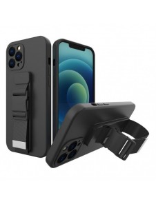 Rope Case Silikonfodral med lanyard handväska lanyard rem för Xiaomi Redmi Note 11 Pro Black