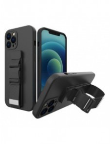 Rope Case Silikonfodral med lanyard handväska lanyard rem för Xiaomi Redmi Note 11 Pro Black