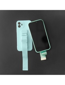 Repfodral Silikonbandskydd Handväska Lanyardrem till Xiaomi Redmi 10 Marinblå