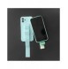 Repfodral Silikon Lanyard Cover Handväska Lanyard Strap För Samsung Galaxy A73 Marinblå