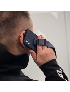 Repfodral Silikon Lanyard Cover Handväska Rem för Samsung Galaxy A33 5G Marinblå