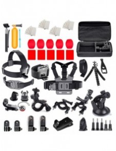Set med universella tillbehör 63 i 1 för GoPro, DJI, Insta360, SJCam, Eken sportkameror (GoPro 63 i 1 set)