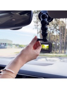 GoPro sugkoppshållare för GoPro, DJI, Insta360, SJCam, Eken sportkameror + smartphone adapter (GoPro bil sugkopp)