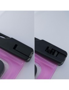 Vattentät telefonväska för simbassäng genomskinlig