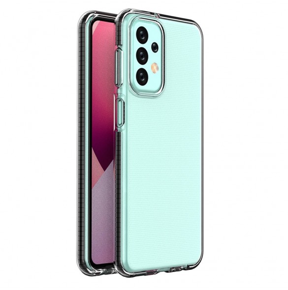 Spring Case fodral för Samsung Galaxy A23 silikonskal med ram svart
