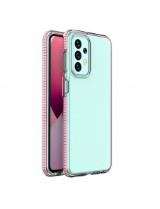 Springfodral till Samsung Galaxy A23 silikonskal med ram ljusrosa