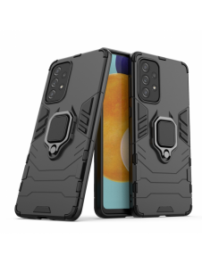 Ring Armour tufft hybridfodral skal + magnetisk hållare för Samsung Galaxy A73 svart