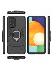Ring Armour tufft hybridfodral skal + magnetisk hållare för Samsung Galaxy A73 svart