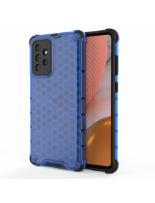 Honeycomb pansarfodral med en gelram för Samsung Galaxy A53 5G blå