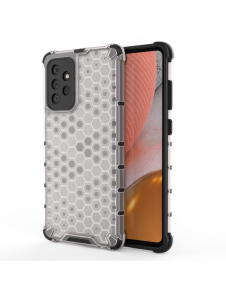 Honeycomb pansarfodral med en gelram för Samsung Galaxy A53 5G transparent