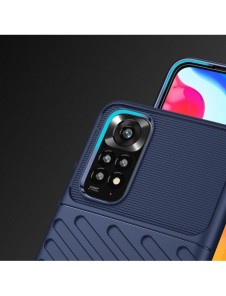 Thunder Case Flexibel Armored Cover Sleeve för Xiaomi Redmi Note 11 Pro 5G / 11 Pro blå