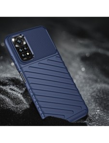 Thunder Case Flexibel Armored Cover Sleeve för Xiaomi Redmi Note 11 Pro 5G / 11 Pro blå