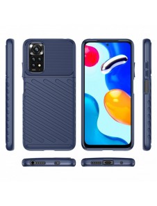 Thunder Case Flexibel Armored Cover Sleeve för Xiaomi Redmi Note 11 Pro 5G / 11 Pro blå