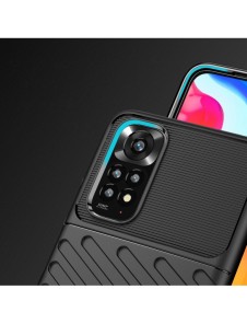 Thunder Case Flexibel Armored Cover Sleeve för Xiaomi Redmi Note 11 Pro 5G / 11 Pro svart