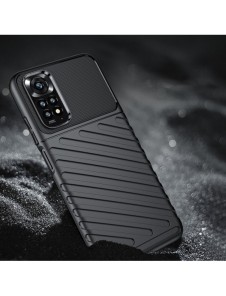 Thunder Case Flexibel Armored Cover Sleeve för Xiaomi Redmi Note 11 Pro 5G / 11 Pro svart