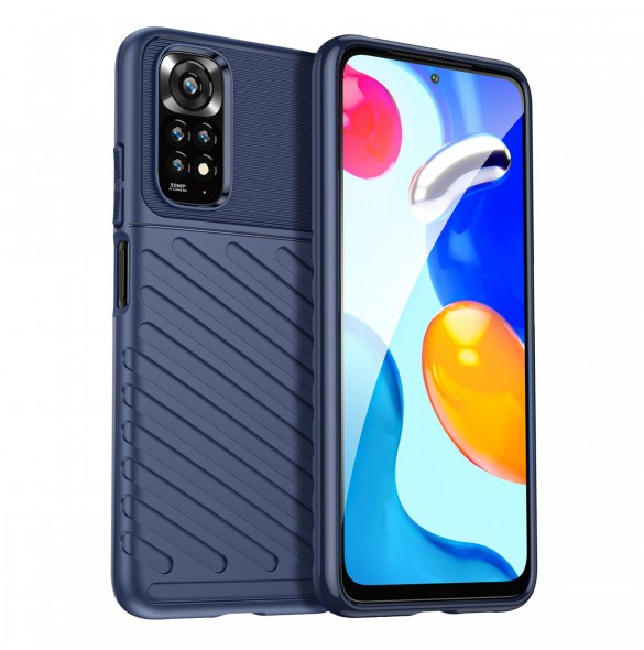 Thunder Case Flexibelt pansarskal för Xiaomi Redmi Note 11S / Note 11 blå