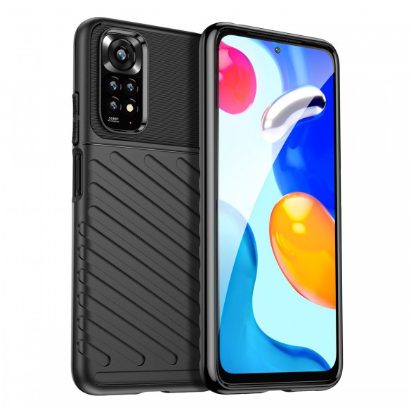 Thunder Case Flexibelt pansarskal för Xiaomi Redmi Note 11S / Note 11 svart