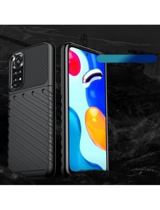 Thunder Case Flexibelt pansarskal för Xiaomi Redmi Note 11S / Note 11 svart