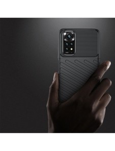 Thunder Case Flexibelt pansarskal för Xiaomi Redmi Note 11S / Note 11 svart