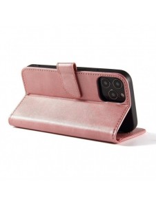 Magnetfodral Elegant fodralfodral flip-fodral med stativfunktion för Xiaomi Redmi Note 11S / Note 11 rosa