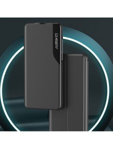 Eco Leather View Case Elegant flip-fodral med stativfunktion för Xiaomi Redmi Note 11S / Note 11 blå