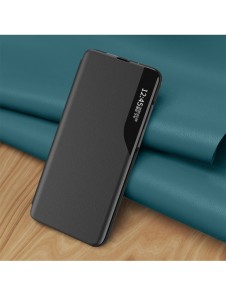 Eco Leather View Case Elegant flip-fodral med stativfunktion för Xiaomi Redmi Note 11S / Note 11 blå