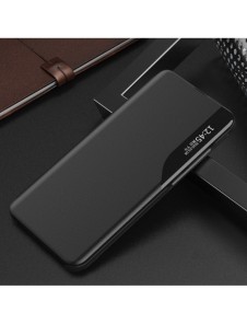 Eco Leather View Case Elegant flip-fodral med stativfunktion för Xiaomi Redmi Note 11S / Note 11 svart