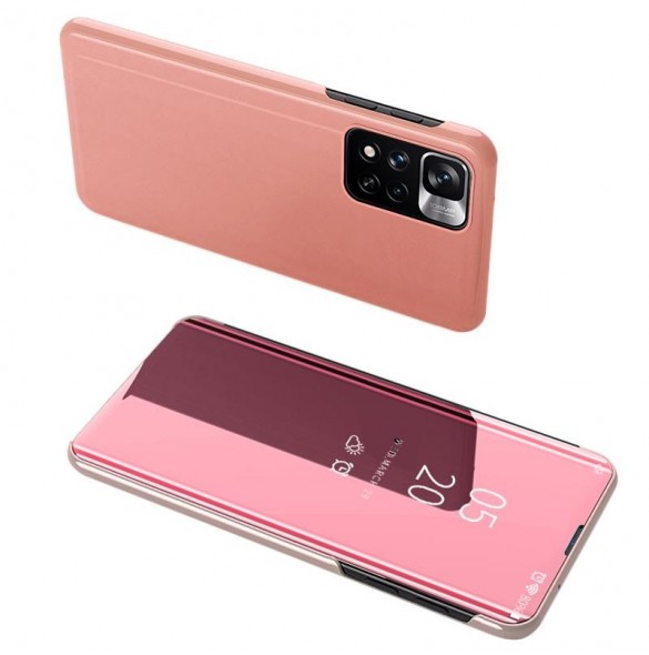 Clear View Case Flip Cover för Xiaomi Redmi Note 11 Pro 5G / 11 Pro rosa