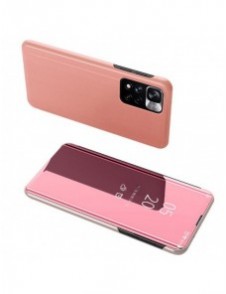 Clear View Case Flip Cover för Xiaomi Redmi Note 11 Pro 5G / 11 Pro rosa