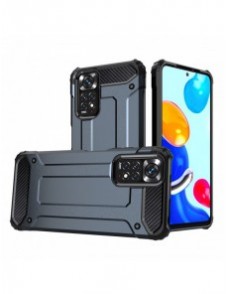 Hybrid Armor Case Tough Rugged Cover för Xiaomi Redmi Note 11S / Note 11 blå