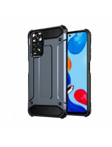 Hybrid Armor Case Tough Rugged Cover för Xiaomi Redmi Note 11S / Note 11 blå