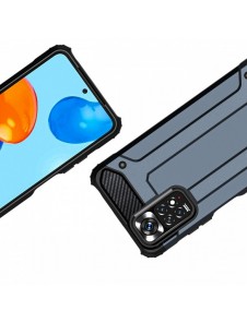 Hybrid Armor Case Tough Rugged Cover för Xiaomi Redmi Note 11S / Note 11 blå