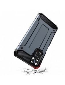 Hybrid Armor Case Tough Rugged Cover för Xiaomi Redmi Note 11S / Note 11 blå